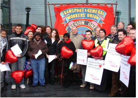Ken protests at the Tories' attempt to cut free bus travel