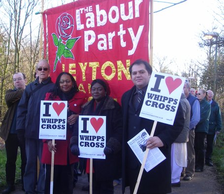 Leyton and Wanstead Labour Party at the start of the march