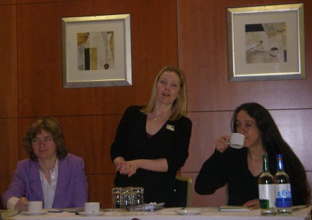Heather Jameson from the Municipal Journal opens the councillors' breakfast meeting