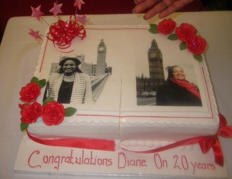 Diane's 20th anniversary cake