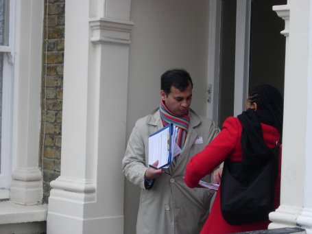 With Murad Qureshi AM on the doorstep