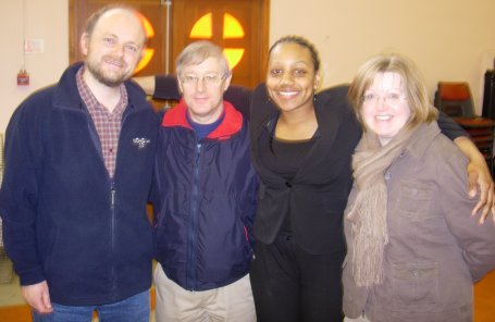 With our fantastic helpers, Andrew, Paul and Julia